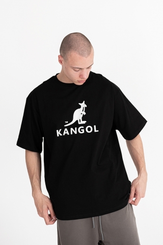 Футболка Kangol big logo черная