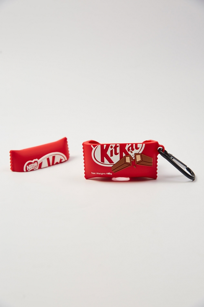 Чехол AirPods KitKat (красный)
