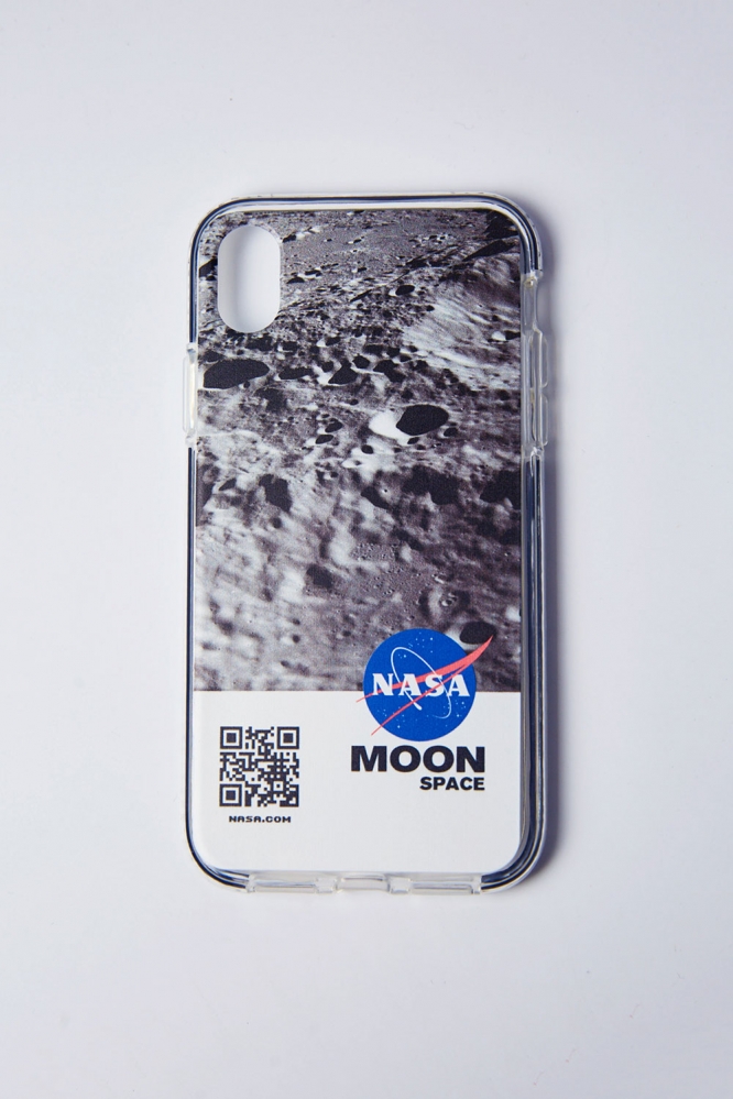 Чехол для iPhone XS "Moon" серый