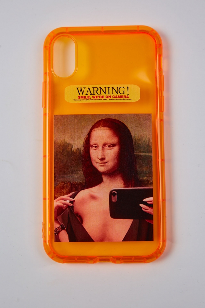 Чехол для Iphone X|XS "Мона Лиза" оранжевый