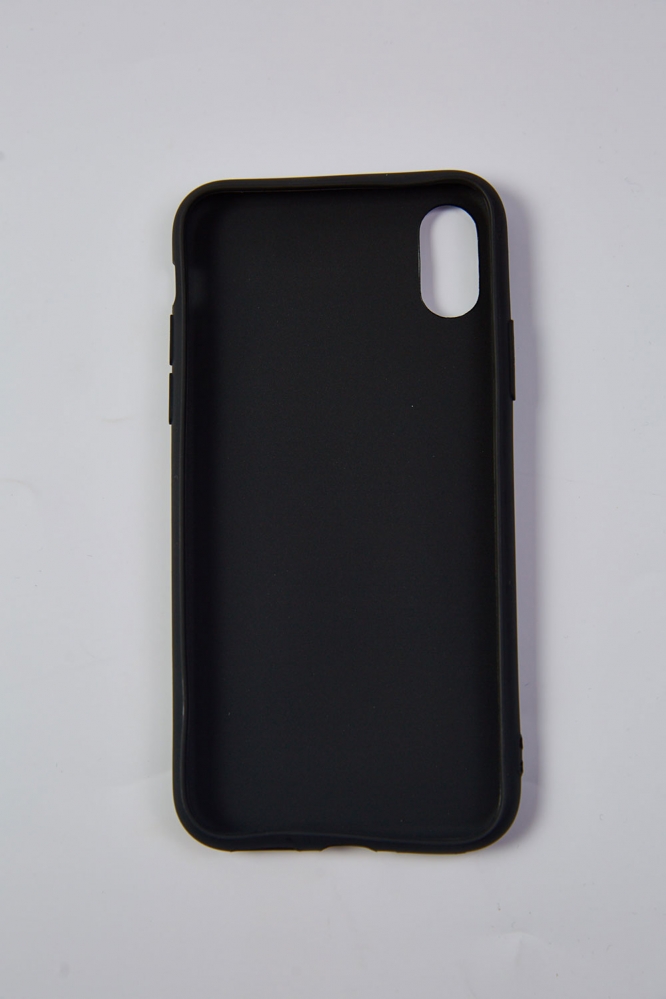 Чехол для Iphone X|XS "Много лого" черный