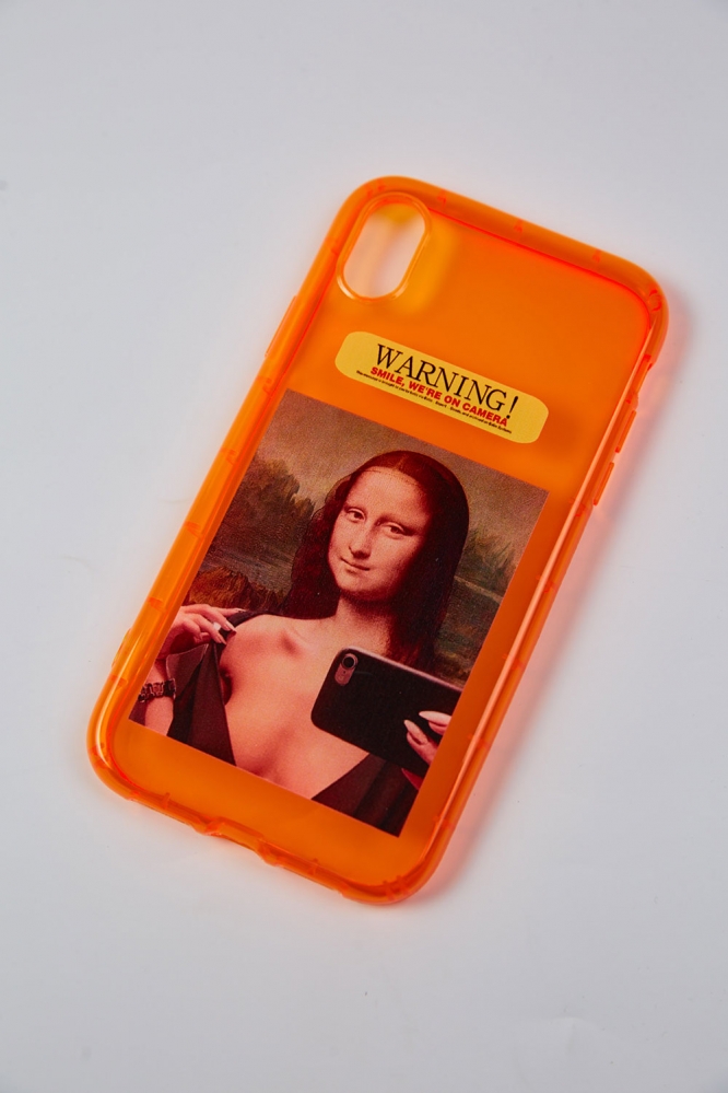 Чехол для Iphone XR "Мона Лиза" оранжевый