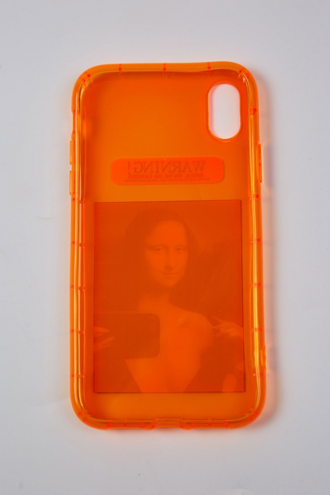 Чехол для Iphone XR "Мона Лиза" оранжевый