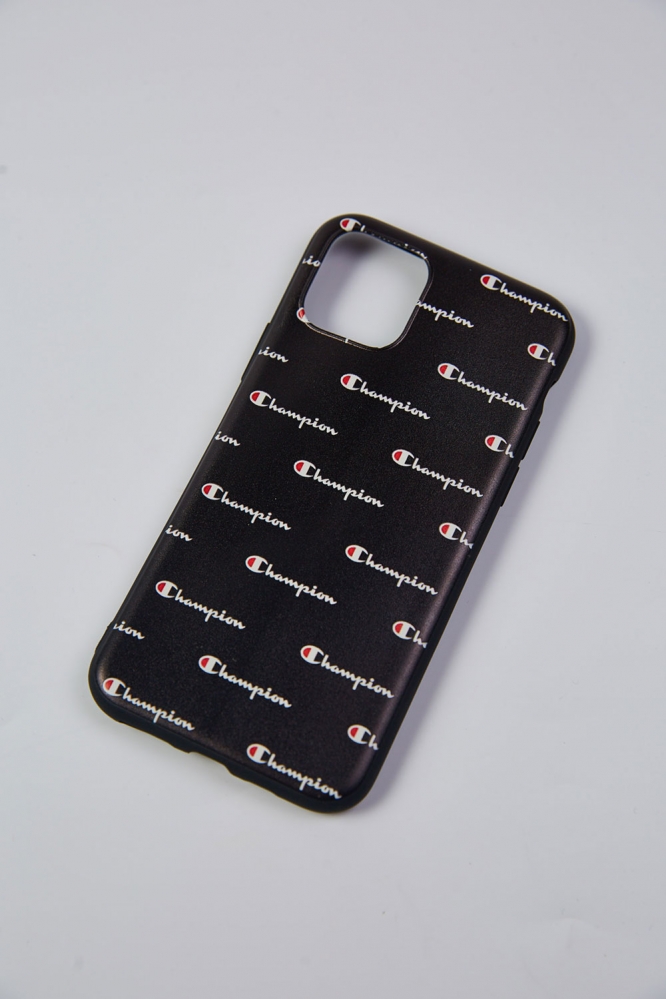 Чехол для Iphone 11 "Много Лого" черный