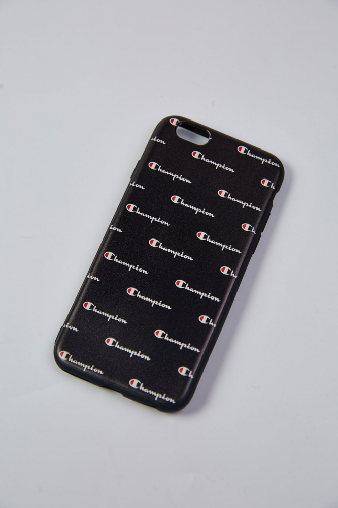 Чехол для Iphone 6/6s "Много лого" черный