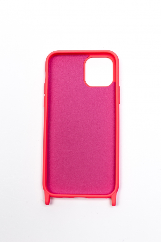 Чехол для Iphone Pro11 с ремешком розовый