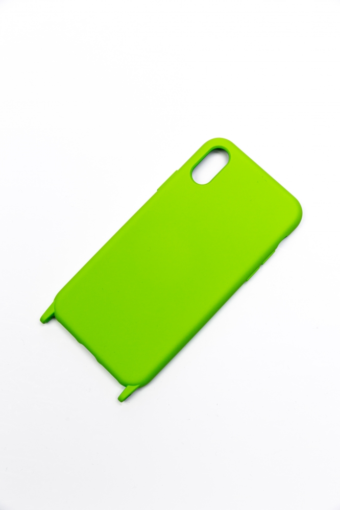 Чехол для Iphone X/XS с ремешком салатовый