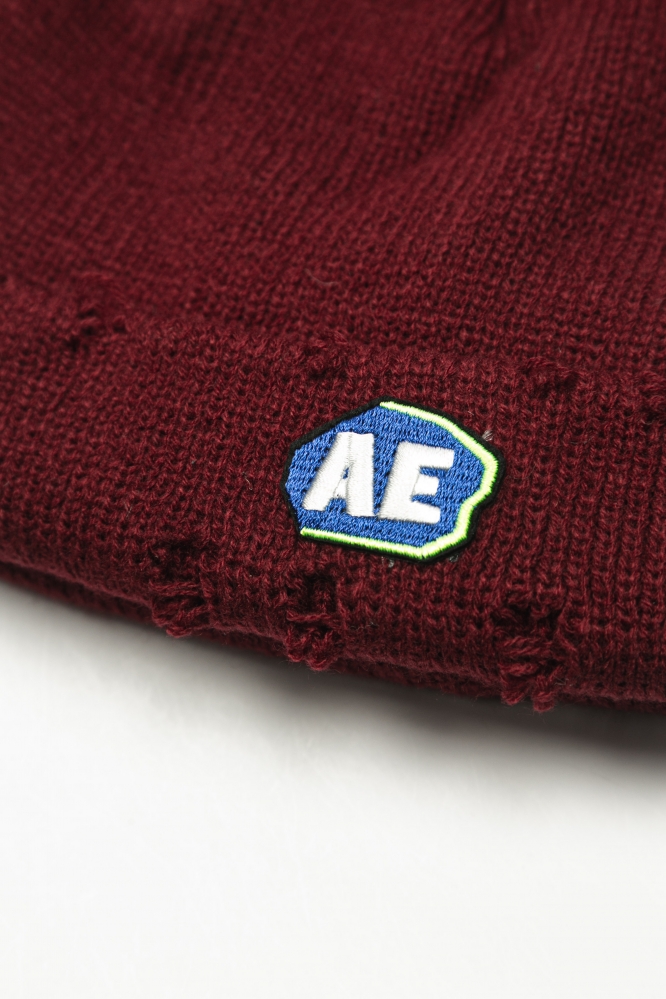 Шапка Logo AE бордовая