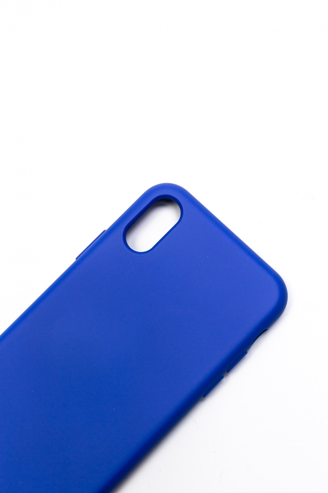 Чехол для Iphone X/XS с ремешком синий