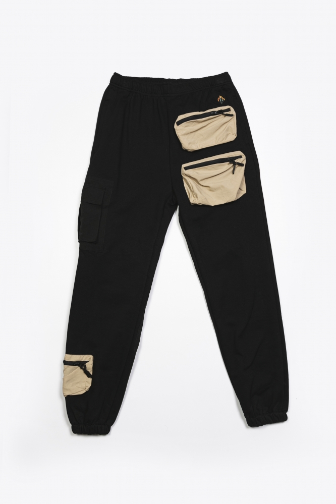 Спортивные штаны C.J. черные с карманами