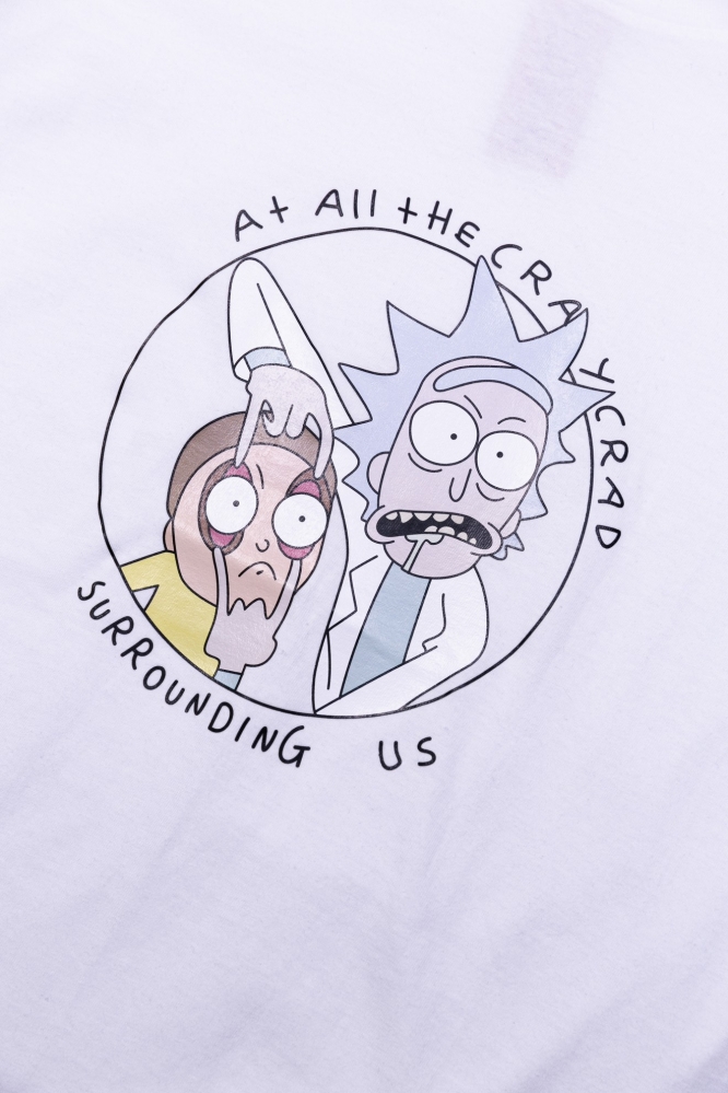 Футболка Rick and Morty белая