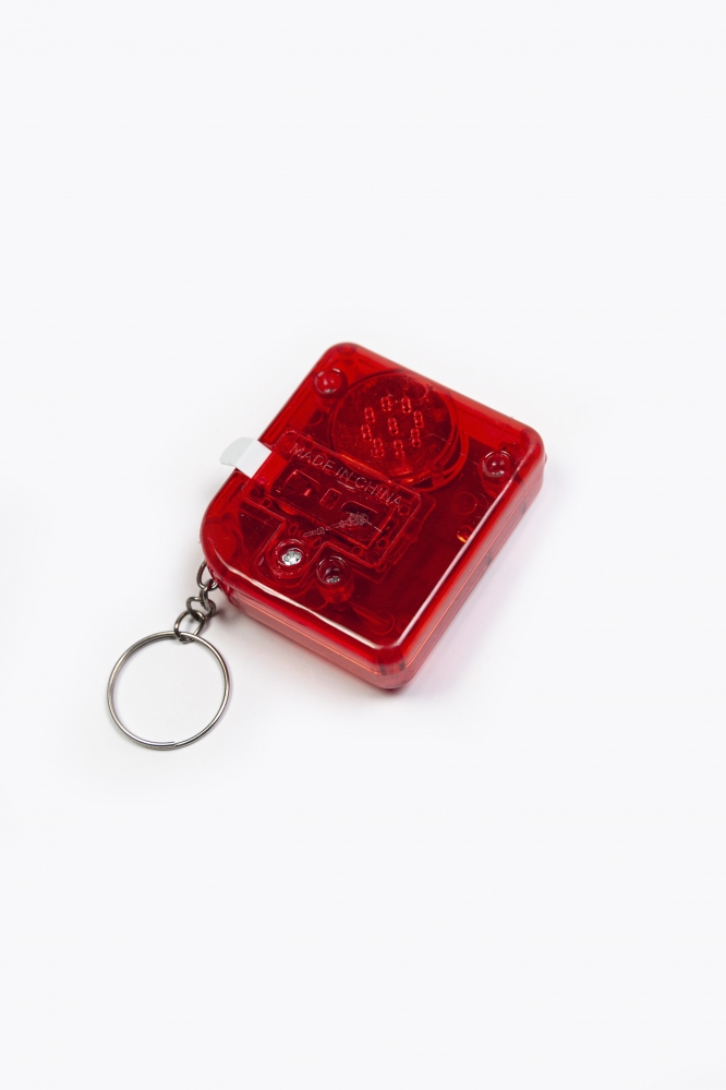 Брелок Mini-Game прозрачный красный