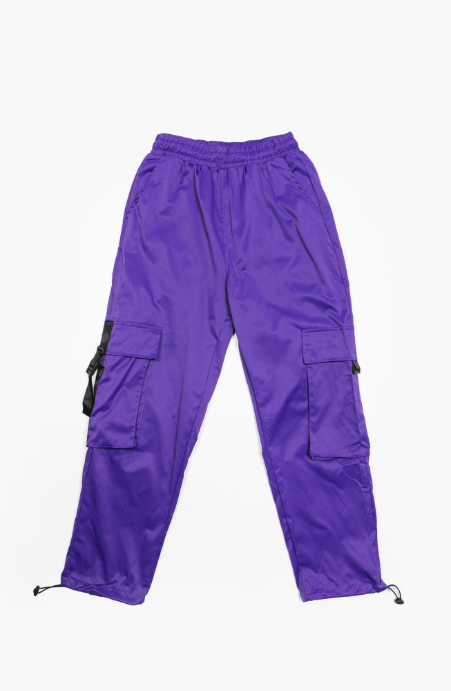 Спортивки Nagri с карманами фиолетовые