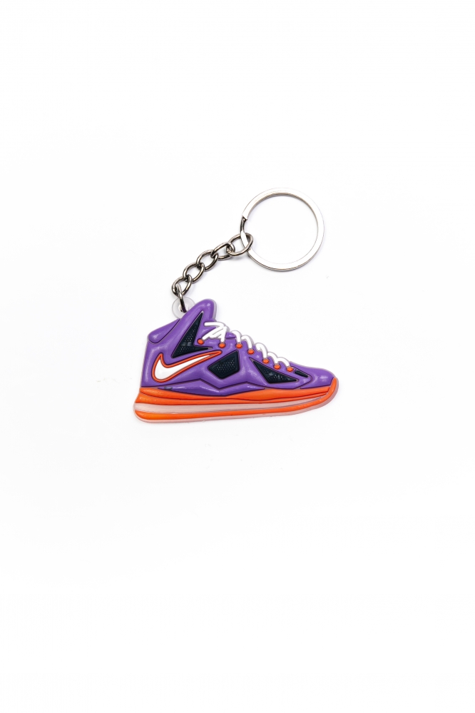 Брелок кроссовок AIR фиолетово-оранжевый