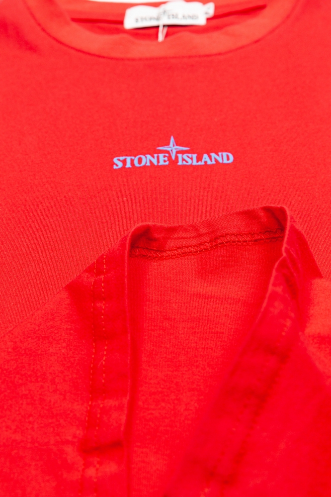 Футболка Stone Island красная