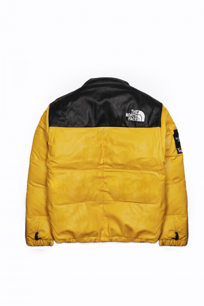 Куртка зимняя The North Face x Supreme пыльно-желтая