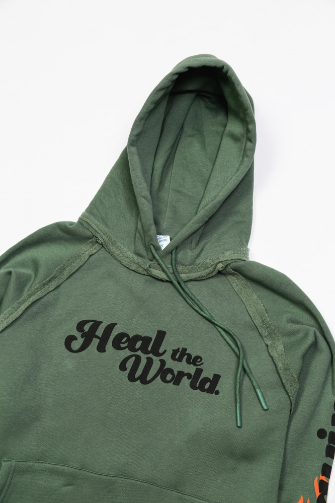 Худи "Heal the World" зеленое