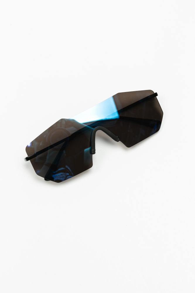 Очки Shield многоугольные сине-черные