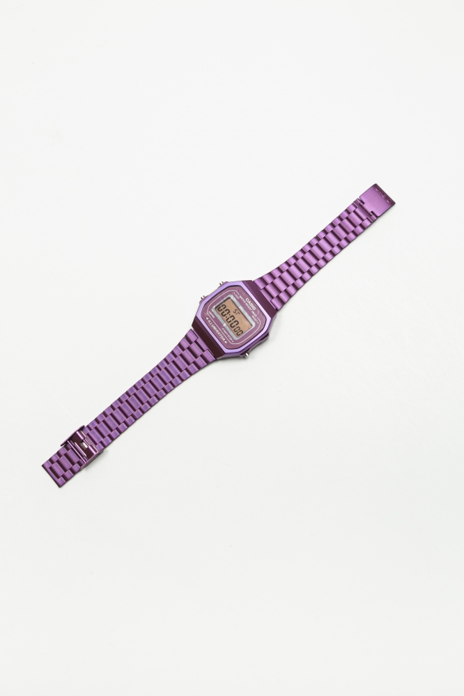 Часы Casio металлические фиолетовые
