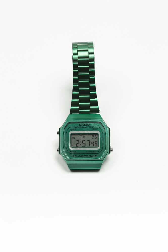 Часы Casio металлические (зелёные)