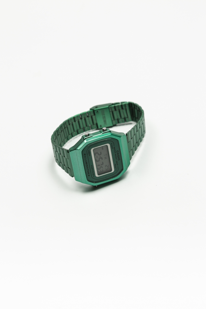 Часы Casio металлические (зелёные)