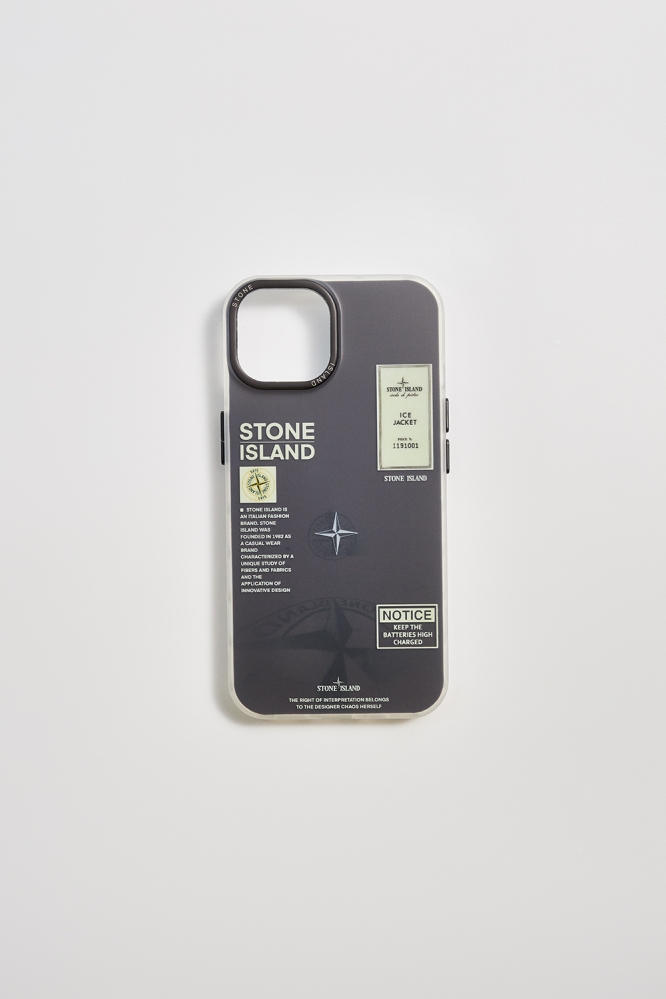 Чехол Iphone 13/14 Stone Island темно серый