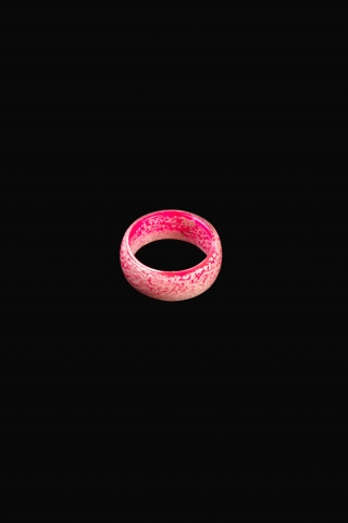 Кольцо "Короед" розовое