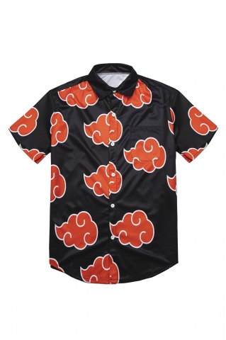 Рубашка Naruto черно-красная