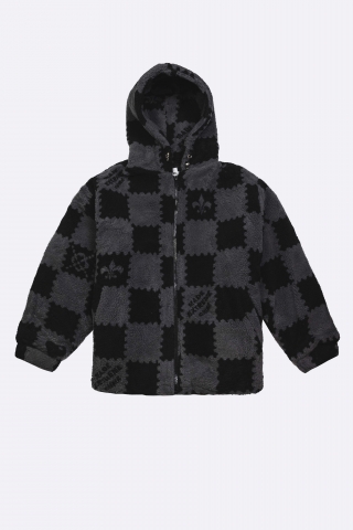 Куртка плюшевая Chess черная
