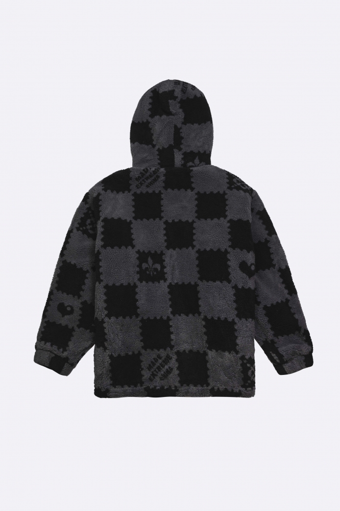 Куртка плюшевая Chess черная