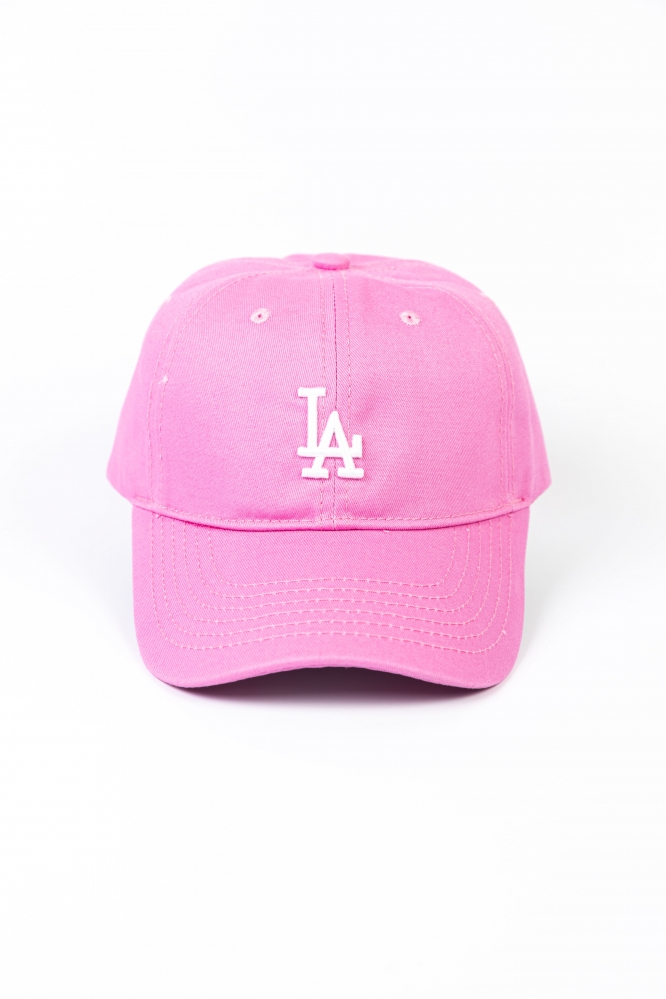 Кепка L.A. розовая с лого