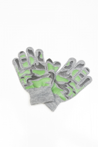 Перчатки Camo серо-зеленые