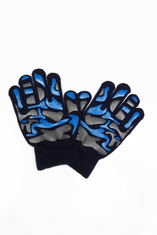 Перчатки Camo чёрно/синие