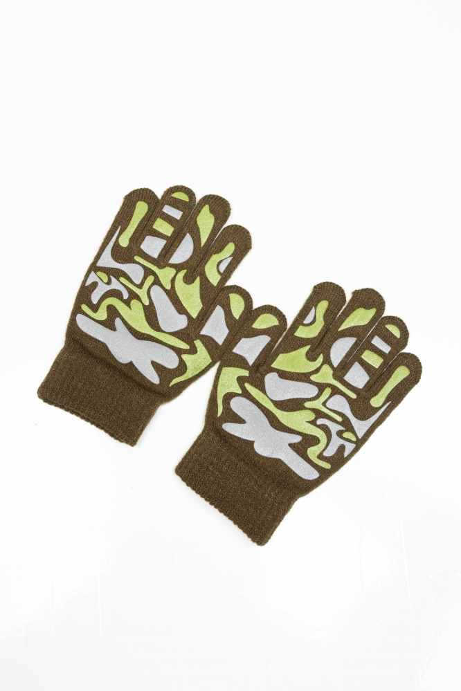 Перчатки Camo зеленые