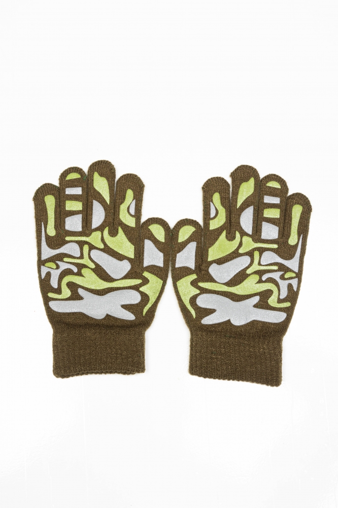 Перчатки Camo зеленые