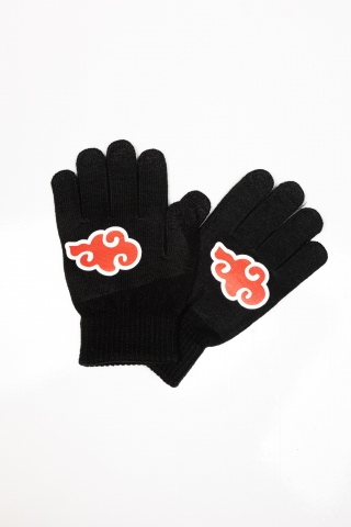 Перчатки Naruto red cloud черные