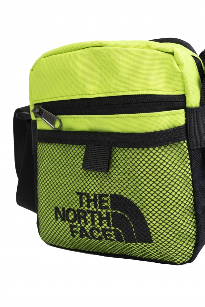 Сумка The North Face с карманом - сеткой желтая