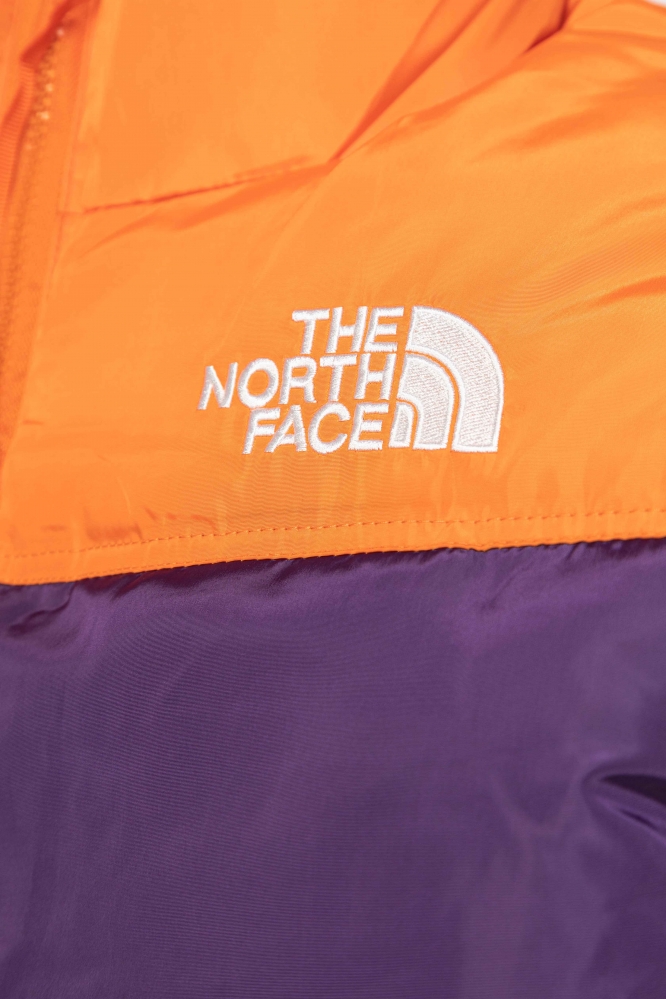  Пуховик The North Face Nap (фиолетово-оранжевый)