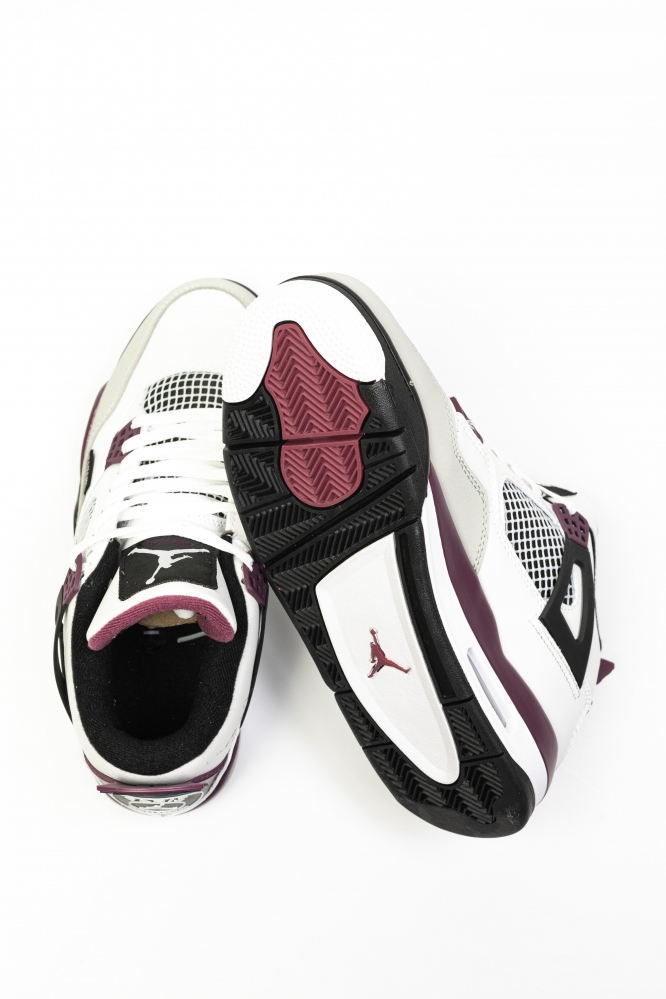 Кроссовки Nike Air Jordan 4 Retro Paris Saint-Germain бело-серые