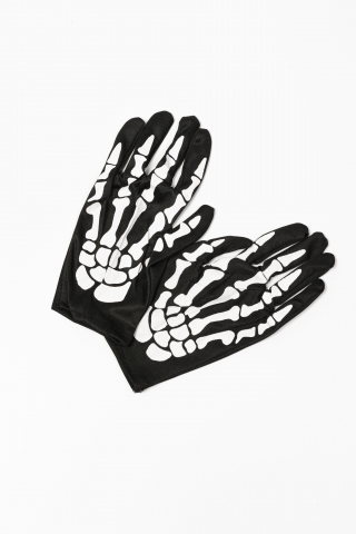 Перчатки Bones black (черно/белые)