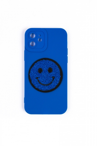 Чехол для Iphone 12 Blue Smile (синий)