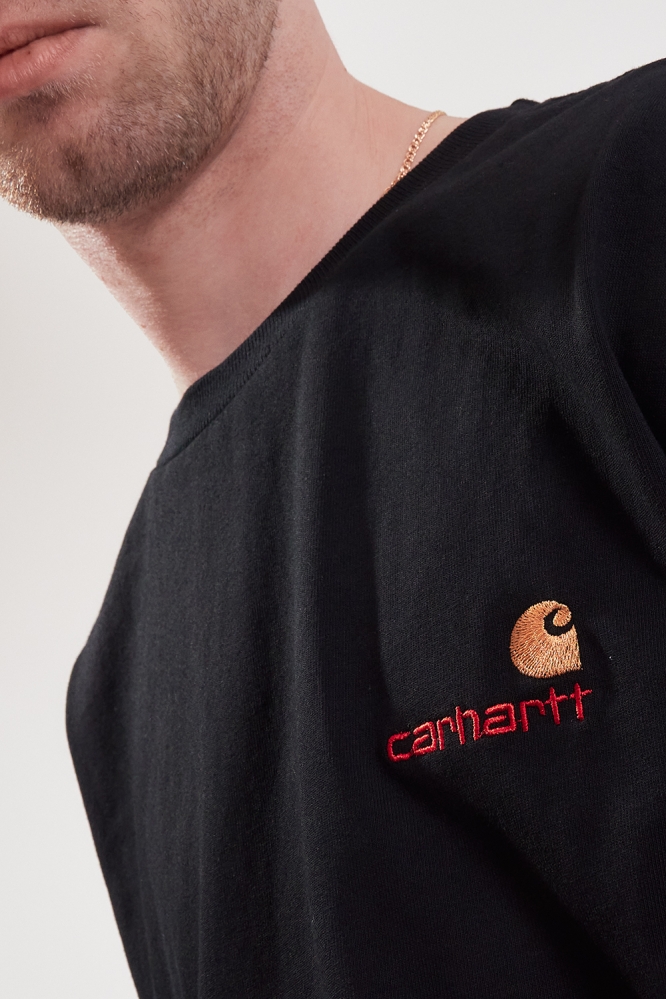 Футболка Carhartt small logo черная