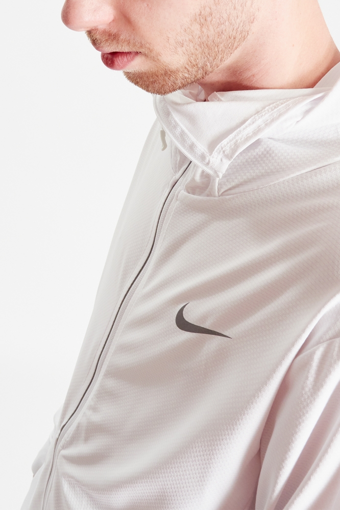 Зип худи Nike Soft Swoosh белая с логотипом