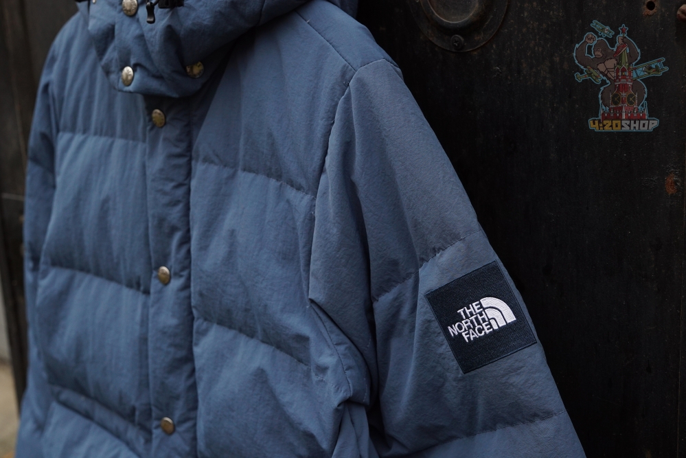 Куртка The North Face серо-голубая 